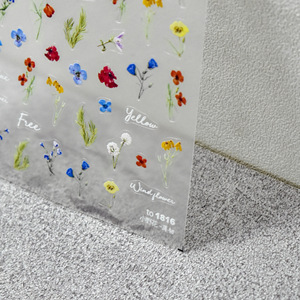 Qian Ya Flower Nail Art Decal <span class=keywords><strong>3D</strong></span> Flower Nail Decal Primavera Verano Margaritas <span class=keywords><strong>Girasol</strong></span> Diseño Nail Art Decoración - Product Image 5