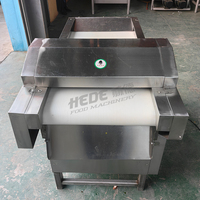 Commerciële automatische zeewier-perzik-shiitake-paddenstoelen snijmachine met motor & versnelling, verstelbare snijgrootte