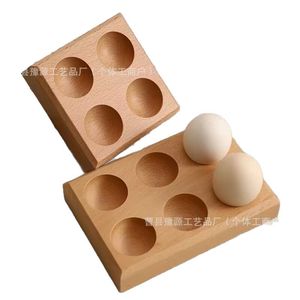กล่องเก็บไข่ไม้บีชแบบแบ่งช่อง กล่องเก็บอาหารรักษาความสดสำหรับห้องครัว - Product Image 5