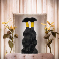 Cheveux naturels indiens vierges pour tresses et dreadlocks, extensions de cheveux à double trame, noirs naturels pour tissage
