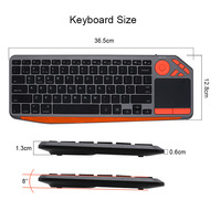 Nirkabel untuk Keyboard Ukuran Penuh, Touchpad, Mouse Combo, Sentuhan Kapasitif untuk /iOS/Android Desktop-Plastik ABS Baru