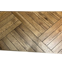Table de salle à manger et de café industrielle en fonte, avec base réglable en hauteur par manivelle, plateau en bois, style antique