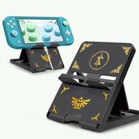Playstand Kompatibel dengan Switch/Switch OLED/Switch Lite, Stand Lipat Anti-Selip yang Dapat Disesuaikan
