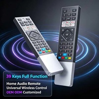 Télécommande sans fil universelle à 39 touches, entièrement fonctionnelle, personnalisée OEM ODM par l'usine JCXK, pour amplificateur audio domestique