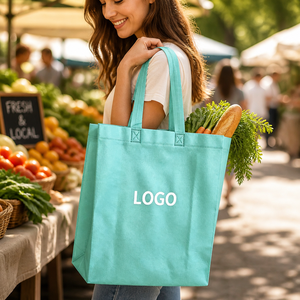 Bolsas de Compra Reutilizables de Tela No Tejida para Supermercados, Comercios Minoristas, Eventos Promocionales, con Logotipo Impreso Personalizado, Ecológicas, para Regalos - Product Image 2