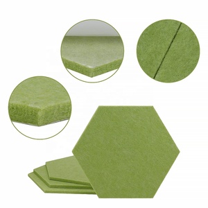 Vente chaude 9mm 10mm 12mm RPET Panneau de <span class=keywords><strong>feutre</strong></span> acoustique pour Textiles de maison <span class=keywords><strong>Feutre</strong></span> pour animaux de compagnie non tissé <span class=keywords><strong>vert</strong></span> coloré - Product Image 6