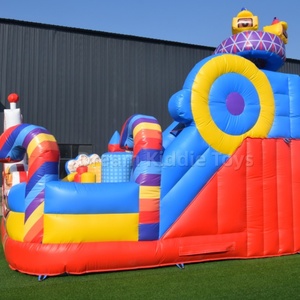 Castillo Inflable de PVC con Tobogán y Obstáculos, Castillo de Brincos con Juego de Obstáculos - Product Image 5