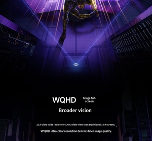 จอเกม redmi ของแท้ G34WQ 2026รุ่น CN | HDR400 | 180Hz | 1500R | GTG 1ms | FreeSync - Product Image 3