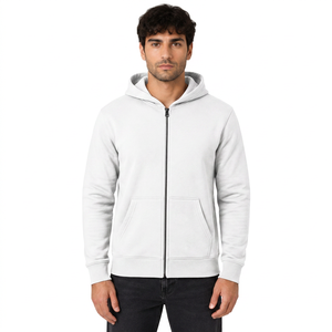 Sweat à capuche personnalisé brodé en molleton français de qualité supérieure, coupe ample, grandes tailles, en coton avec impression numérique, vente en gros - Product Image 1