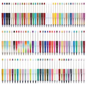 Penne <span class=keywords><strong>a</strong></span> <span class=keywords><strong>Sfera</strong></span> Personalizzabili Fai-da-Te in Vendita, Penne in Plastica <span class=keywords><strong>Rosa</strong></span> con Glitter e Perline Aggiungibili per Produttori - Product Image 2