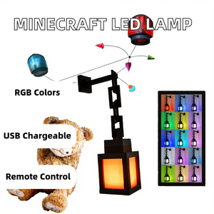 โคมไฟ LED เรืองแสงสำหรับกลางคืนควบคุมระยะไกลแบบชาร์จไฟได้ ABS ไฟฉายเกมแบบเสียบปลั๊กสำหรับห้องนอนเด็ก - Product Image 3