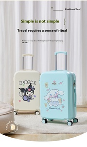 Ruunjoy Sanrio Kawaii Anime Set bagaglio bellissimo carrello <span class=keywords><strong>cabina</strong></span> borsa Spinner Caster con Pochacco Cinnamoroll <span class=keywords><strong>cabina</strong></span> <span class=keywords><strong>dimensioni</strong></span> <span class=keywords><strong>valigia</strong></span> - Product Image 3