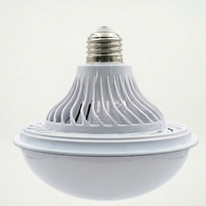 หลอดไฟ LED ฉุกเฉินแรงดันสูงแบบ UFO ชาร์จไฟได้ 18W AC85V-265V เส้นผ่านศูนย์กลาง 12 ซม. ขั้ว E27 วัสดุ ABS+PP ความจุ 1200mAh สำหรับใช้ในบ้านและตั้งแคมป์ - Product Image 1
