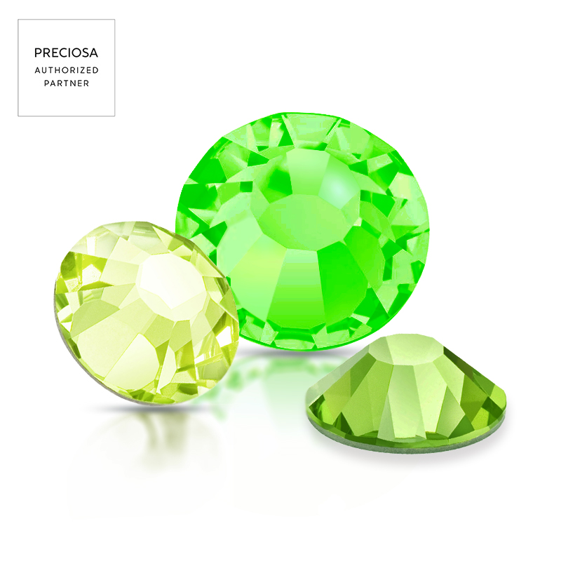 Preciosa Viva 12フラットバックストーンマシンカットクリスタル