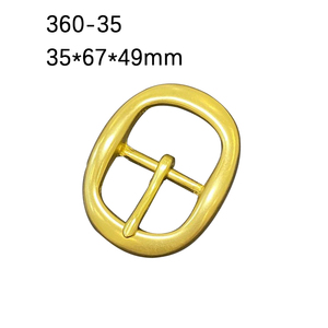 Lusso 35mm cinturino regolabile in pelle con fibbia in ottone massiccio borsa da uomo accessorio appendiabiti - Product Image 5