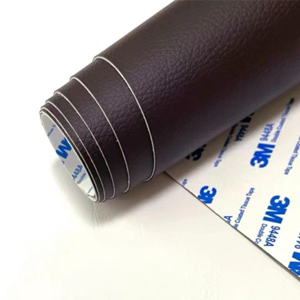 <span class=keywords><strong>Autocollant</strong></span> de réparation durable auto-adhésif en <span class=keywords><strong>cuir</strong></span> grain de lichi artificiel Faux PVC rouleaux en relief pour sièges de voiture chaises bagages - Product Image 2