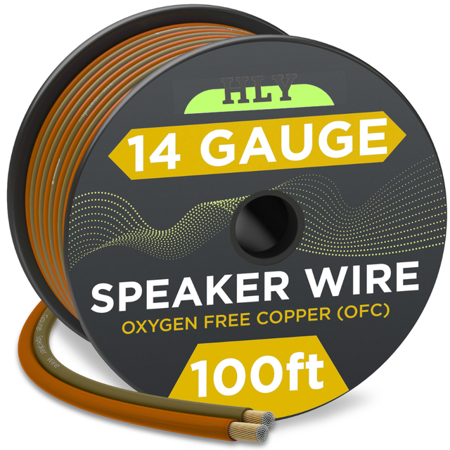 14 Gauge Wire AWG Speaker Wire Speaker Cable for , Home Theater Speakers, Surround Sound, Radio, Automotive Wire, Outdoor