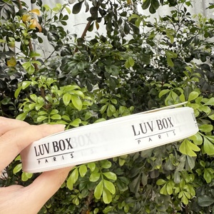 Personalized <strong>Custom</strong> Company Brand Gift Wrapping <strong>Ribbon</strong> <strong>Custom</strong> logo Gold Foil <strong>Printed</strong> 3d logo Gift Polyester Satin <strong>Ribbon</strong> - Product Image 5