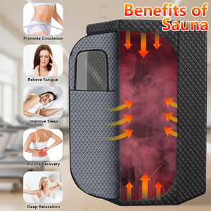 ZT Ontwerp Tente de sauna vapeur pliable pour 1 personne, amincissante, pour usage intérieur, corps entier, sauna vapeur portable et poêle - Product Image 3