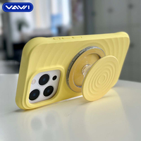 Support magnétique en silicone ondulé VAWI H01, support magnétique tendance pour iPhone, pour Samsung Android, étui magnétique pour téléphone portable