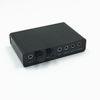 Nuevo Yangtse CJY490 USB 7.1 5.1 Externo con Óptico S/PDIF |   Interfaz de Audio para Juegos de PC y Laptop con Sonido Envolvente de 6 Canales
