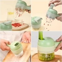 Hachoir Électrique USB Multifonctionnel 1 Pièce en Acier Inoxydable de Haute Qualité pour Légumes, Oignon et Aliments – Mini Hachoir Trancheur