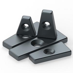 แม่เหล็กนีโอไดเมียม N40SH N42SH N45 N52 แม่เหล็กนีโอไดเมียมรูปทรงสี่เหลี่ยมคางหมู <span class=keywords><strong>N50</strong></span> แม่เหล็กแรร์เอิร์ธเคลือบดาโครเมต ผ่านการทดสอบสเปรย์เกลือ - Product Image 1