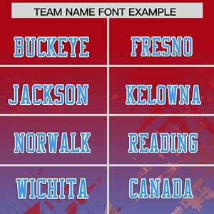 Maillot de football américain personnalisé avec un dégradé d'étoiles rouge et bleu - Product Image 3