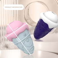 OEM Neuartiger Eiscreme-förmiger Saugvibrator für Frauen G-Punkt Klitoris-Stimulator Vibrierendes Weibliches Masturbations-Sexspielzeug
