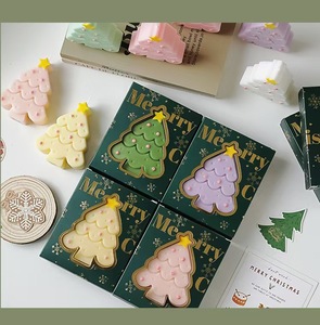 クリスマス香りキャンドルクリスマスツリー型キャンドルデコレーションクリスマスフェスティバルギフトホームリビングルームデコレーションキャンドル - Product Image 3