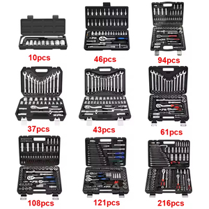 Vente en gros de 216 pièces d'outils mécaniques, boîte à outils, kit d'outils à main, clés mixtes, jeu de douilles 1/2" 1/4" 3/8" pour <span class=keywords><strong>garage</strong></span>, atelier de réparation automobile - Product Image 4