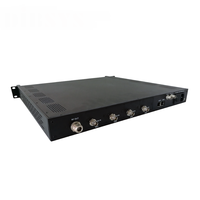 Modulateur satellite Mmds DVBS DVB-S2 QPSK 8PSK 16PSK 32PSK RF pour système de transmission de télévision numérique BISS Scrambling Entrée IP/ASI