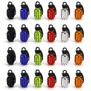 Tapa de válvula de <span class=keywords><strong>granada</strong></span> de aleación de aluminio colorida en stock, accesorio exterior - Product Image 4