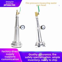 65 Pistolet de test de pression pour lutte contre l'incendie, dispositif de test d'eau pour hydrant, connecteur de manomètre, buses de 25 pouces et 3 pouces, 50 mm