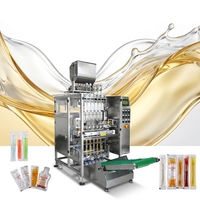 Machine d'emballage automatique de sachets de gel de glucose liquide de forme irrégulière, machine de remplissage multi-voies pour bâtonnets de glace et sucettes liquides