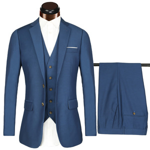 Traje de <span class=keywords><strong>Hombre</strong></span> para Negocios, Ocio y Uso Profesional, Verde Brillante, de Tres Piezas, Traje de Padrino, Traje de Boda, Estilo Europeo y Americano - Product Image 3