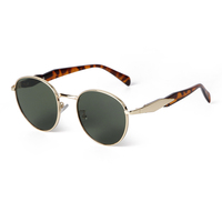 STY9578A Lunettes de soleil tendance 2026 à petite monture ronde pour femmes et hommes, monture métallique, protection UV, verres de conduite