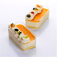 Boîte de rangement carrée en plastique acrylique conteneur PS transparent avec couvercle alimentaire chocolat bonbons Biscuit pâtisserie faveur de mariage étui cadeau