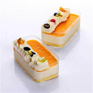 Boîte de rangement carrée en plastique acrylique conteneur PS <span class=keywords><strong>transparent</strong></span> avec couvercle alimentaire chocolat bonbons Biscuit pâtisserie faveur de <span class=keywords><strong>mariage</strong></span> étui cadeau - Product Image 5