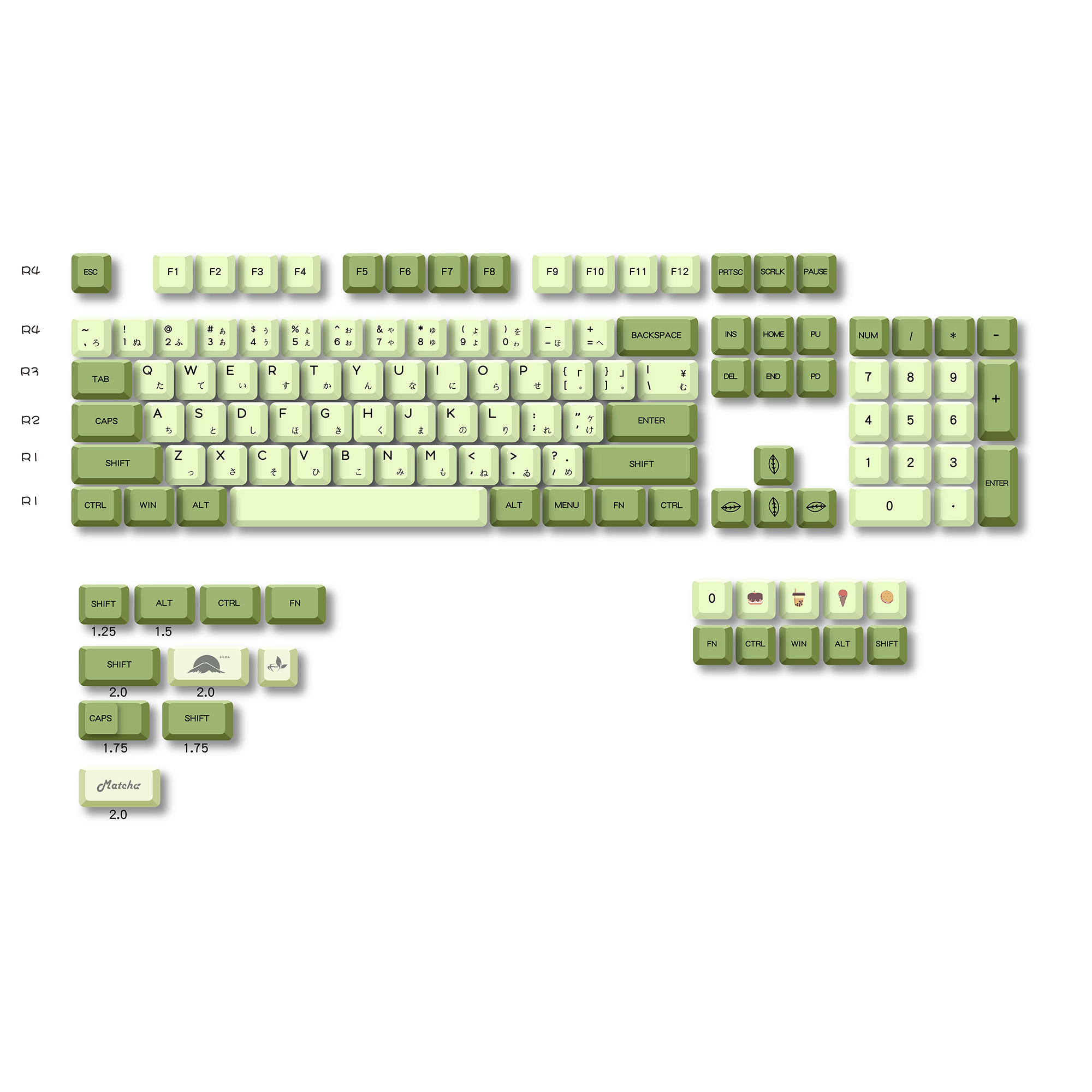 Royal Kludge green 61 87 104 68 keys xda 60% dyesub rk61 azerty cherry 60 маття custom pbt keycap oem
