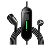 Chargeur EV portable Type 2 3,5/7 kW 16A/32A EVSE avec écran LCD, courant réglable, IP54, câble de 5 m, mode 2, chargeur de voiture domestique OEM ODM