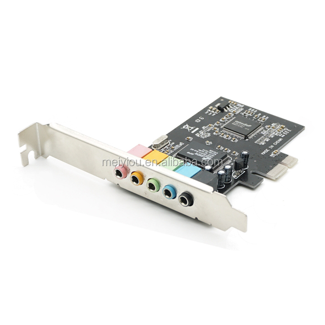 MEO PCIE X1 PCI Express 5.1ch 6 Channels CMI8738 Audio Adapter Card Fshow Windows7/8 Compatible Desktop D5257A in Stock