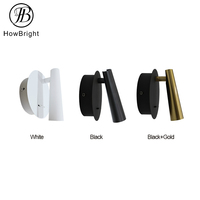 Lampe murale LED en aluminium à vente chaude, 3W, angle de faisceau réglable, lumière de lecture de chevet intérieure pour salle de repos, salon