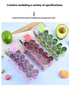 12 Pcs Thép Không Gỉ Rau Trái Cây Cắt Khuôn Set Mini Cookie Máy Cắt Máy Cắt Thực Phẩm Cho Trẻ Em Hình Dạng - Product Image 5