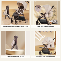 Voitures pour bébés. Poussette pour bébé, légère, facile à plier, poussette compacte, poussette portable pour voyager en avion