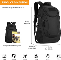 Sac à dos multi-usage compact pour l'extérieur, sac à dos léger pour la randonnée avec compartiment pour ordinateur portable de 14 pouces