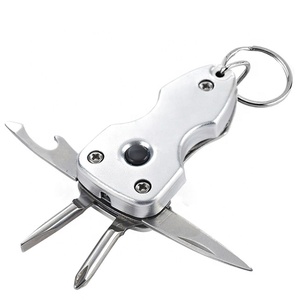 Móc Chìa Khóa Đa Năng 5 Trong 1 Tuốc Nơ Vít Mini Pocket Knife Keychain Công Cụ Đa Năng Với Đèn Pin - Product Image 2