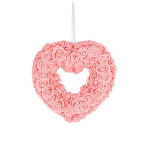 Couronne en forme de cœur pour la Saint-Valentin, décoration de porte, demande en mariage, fête, arrangement, modèle en plastique de haute qualité - Product Image 1