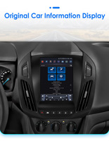 CARUPEZ 9.7 Zoll Android Autoradio für Ford Tourneo Connect/Transit Connect 13-18 7862S 8 Kerne Vertikal im Tesla-Stil GPS DSP