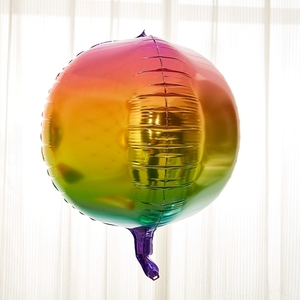 Venta al por mayor <span class=keywords><strong>disco</strong></span> globos de papel de aluminio de partido, ducha de bebé de gradación de 4D redondo globo de la hoja - Product Image 2